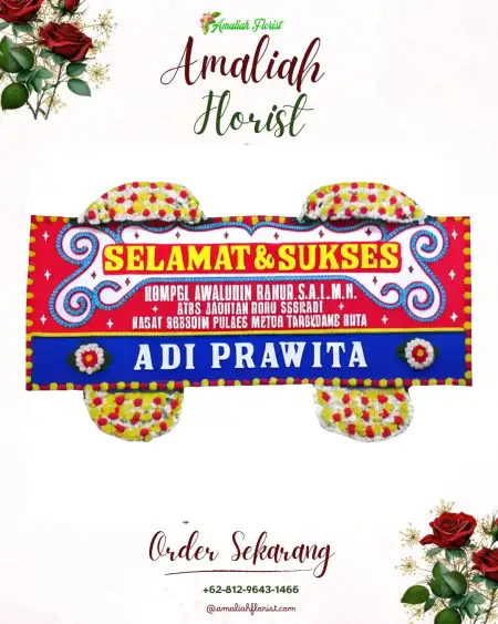 Papan Bunga Ucapan Selamat Kayuares